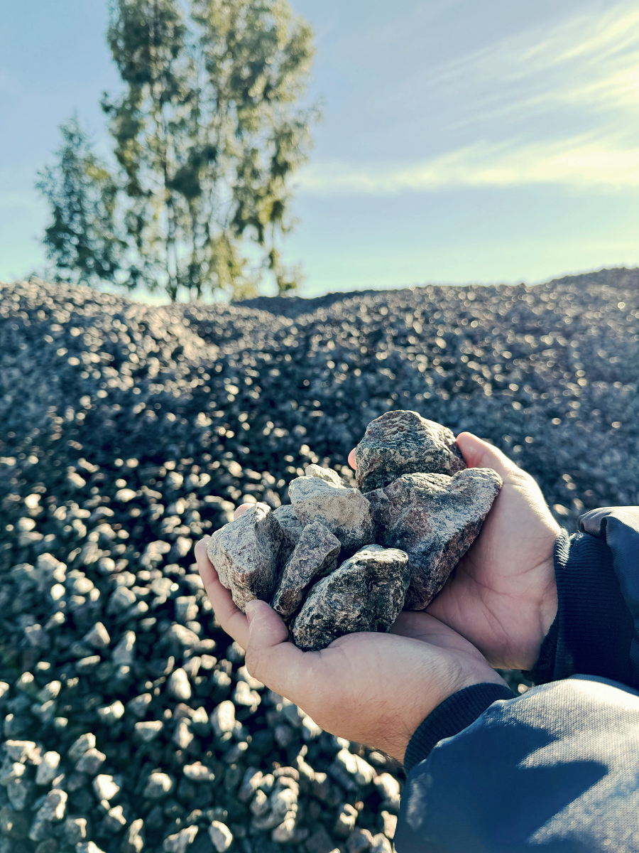 30/50 Piedra de granito trituradocon granulometría de 30 a 50 milímetros