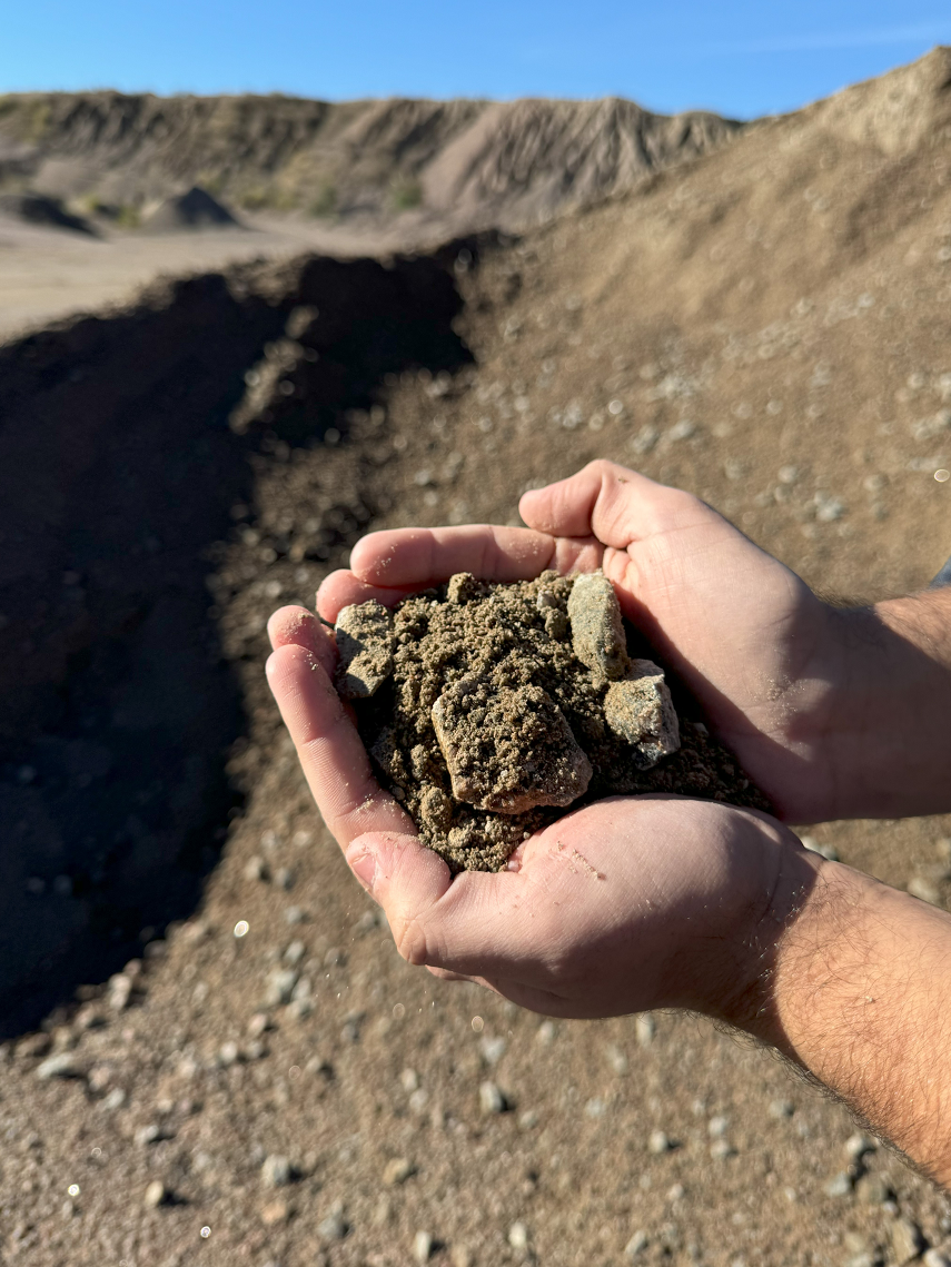 0/30 Material estabilizadocon granulometría de 0 a 30 milímetros